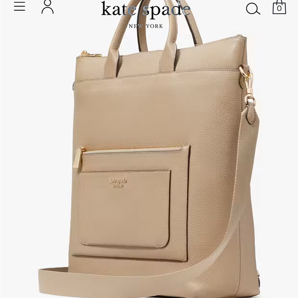 Kate Spade leather convertible backpack tote